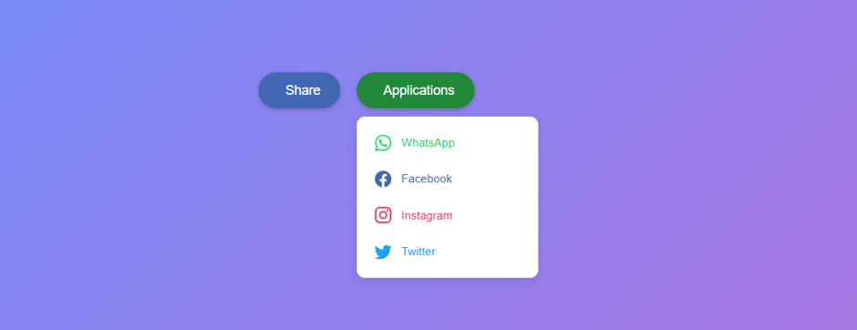 Animated Share Button using only HTML & CSS