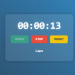 How to Create a Stopwatch with HTML, CSS, and JavaScript