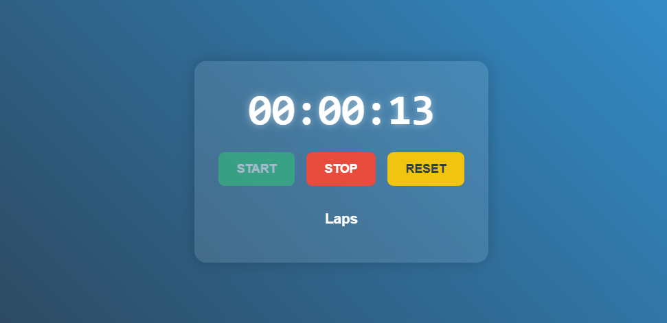 How to Create a Stopwatch with HTML, CSS, and JavaScript