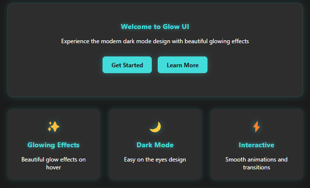 Dark Mode Glow UI Design: Create Stunning Apps & Websites with Neon Effects (2025)