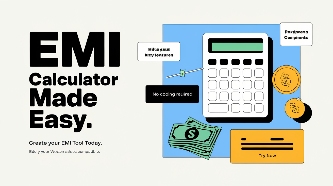 How to Create an EMI Calculator Tool for WordPress using HTML CSS $ JAVASCRIPT 2025