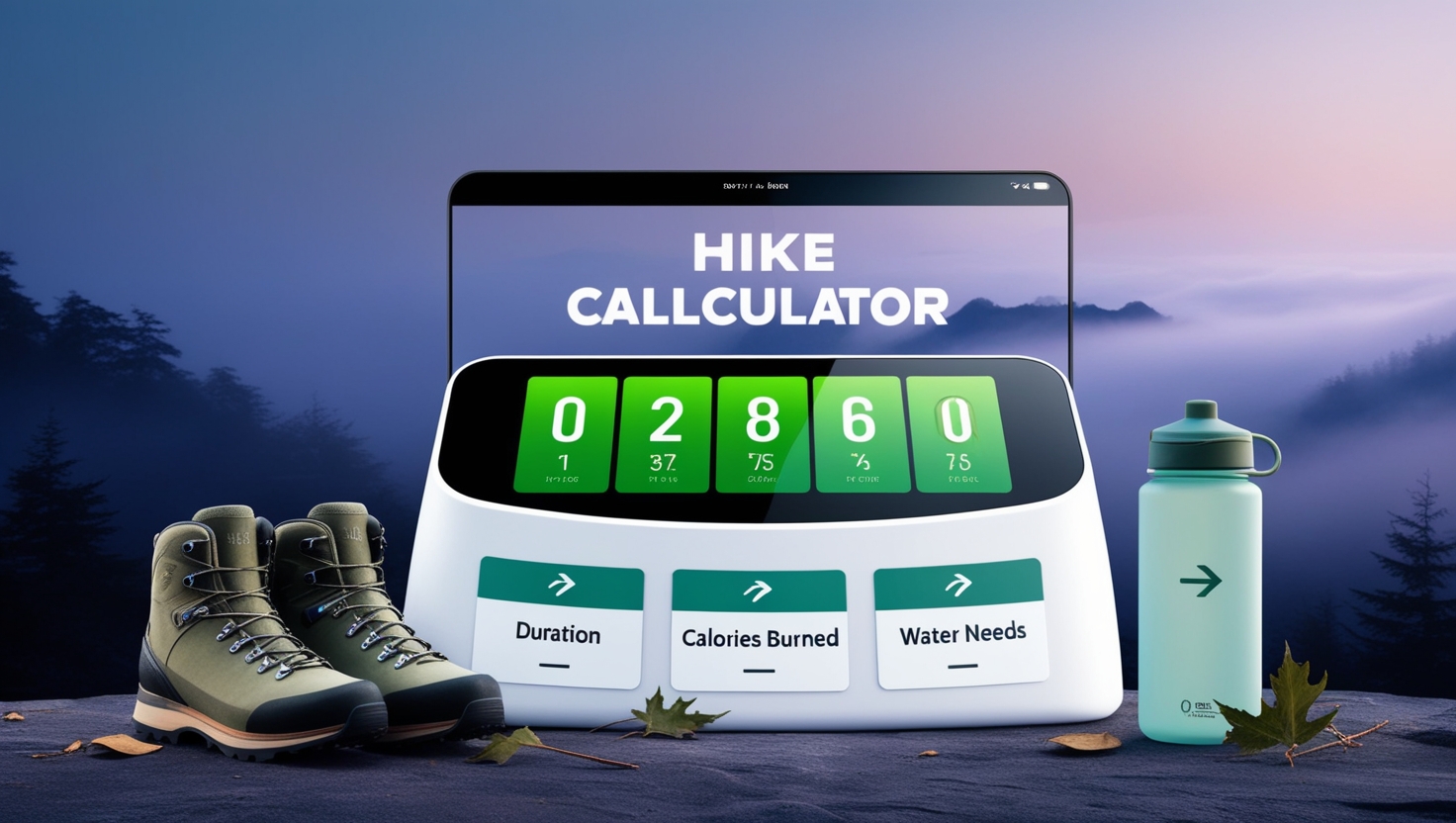Hike Calculator: Plan Your Hiking Duration, Calories Burned, and Water Needs"