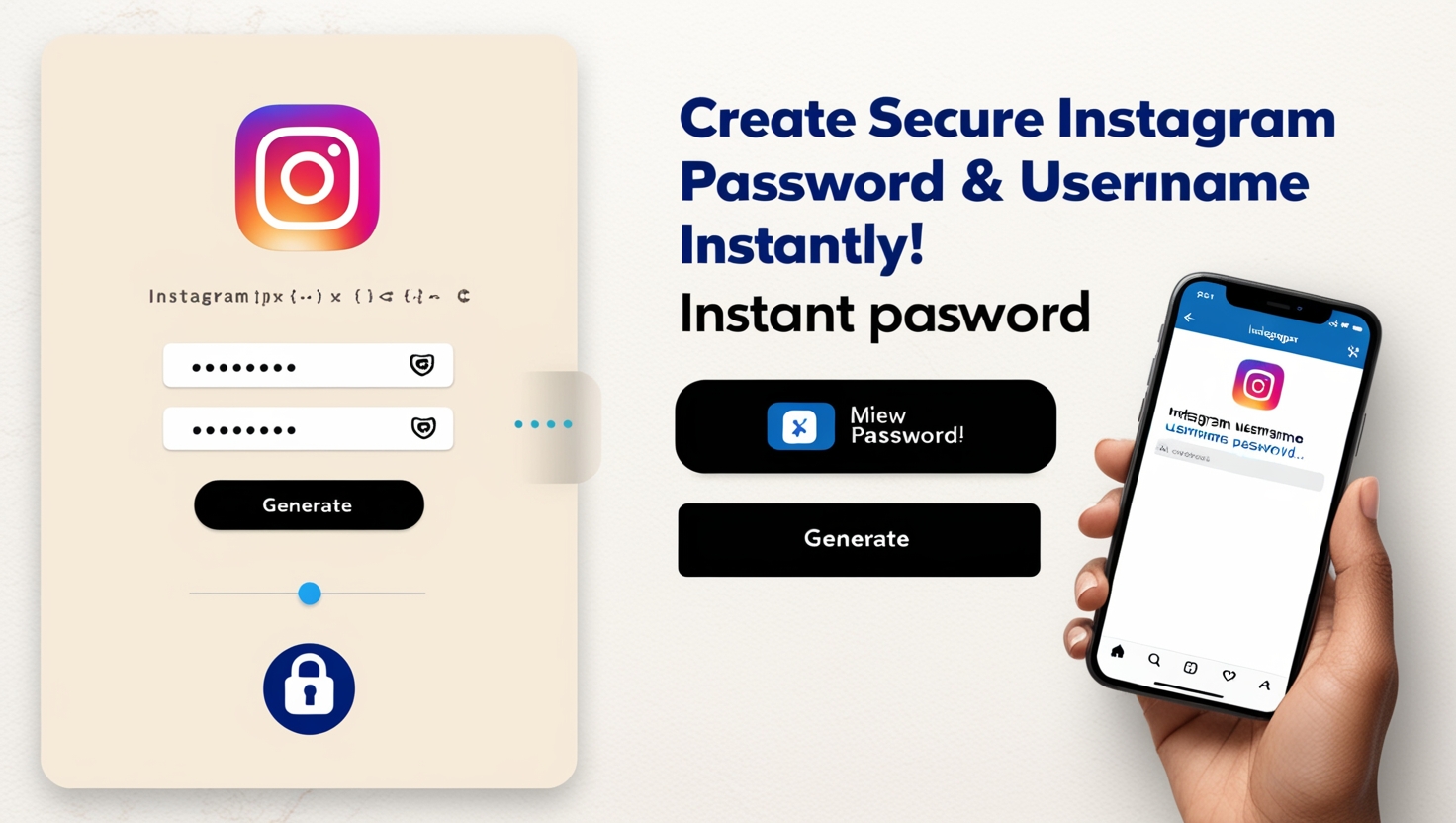 Instagram Username & Password Generator