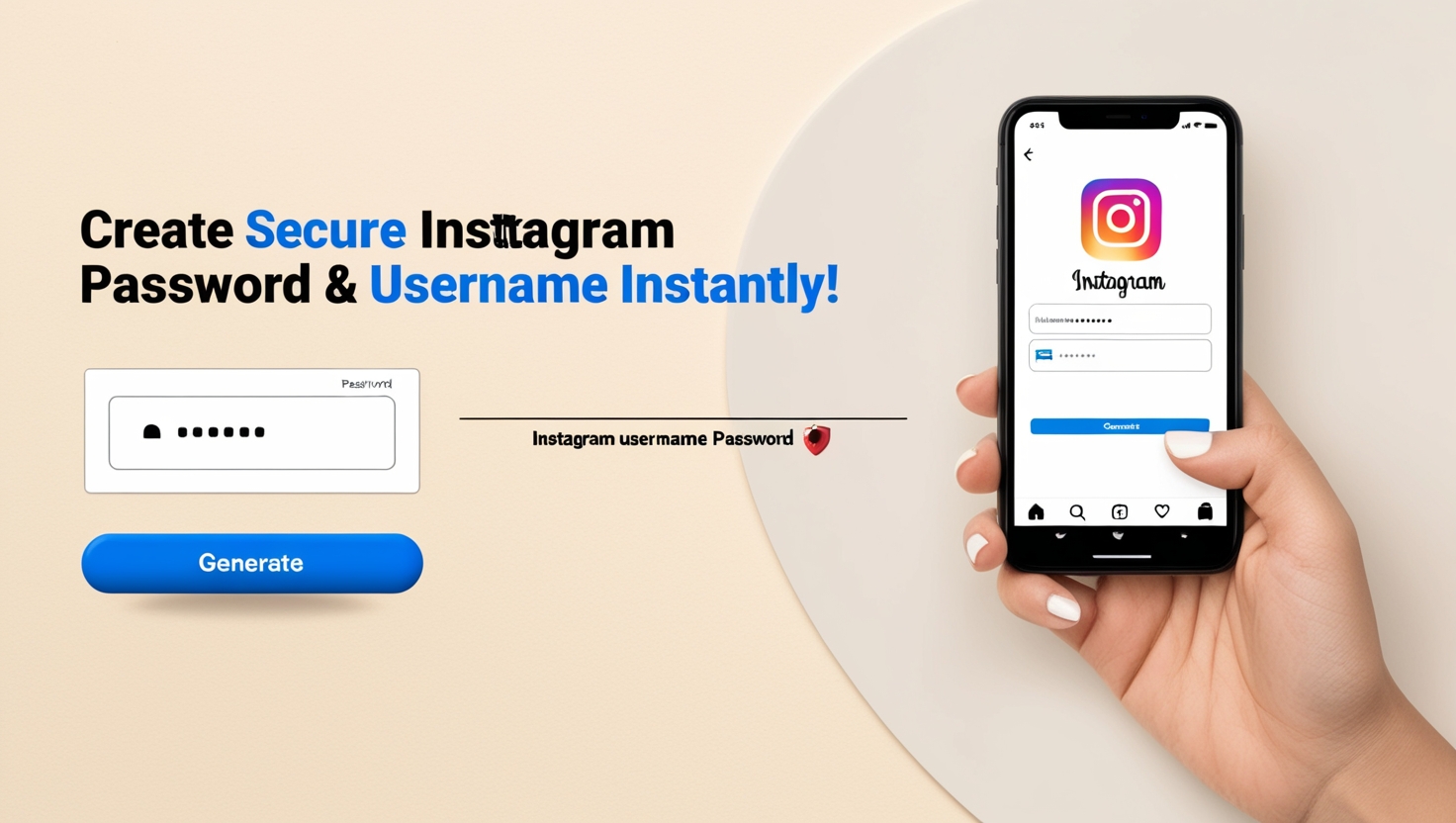 Instagram Username & Password Generator – Create Secure & Unique Accounts Instantly