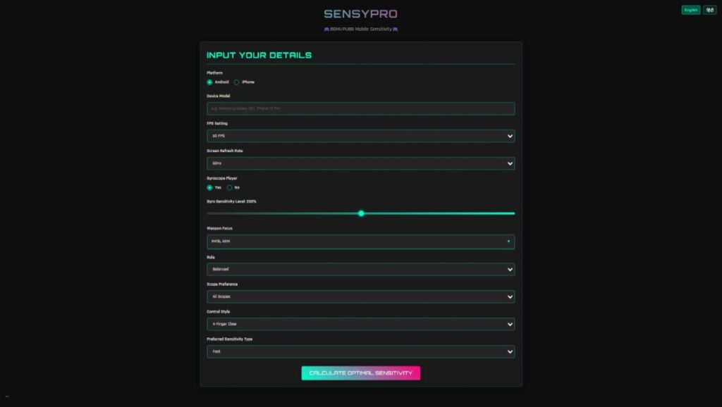 BGMI Sensitivity Settings Revealed – Long & Close Range